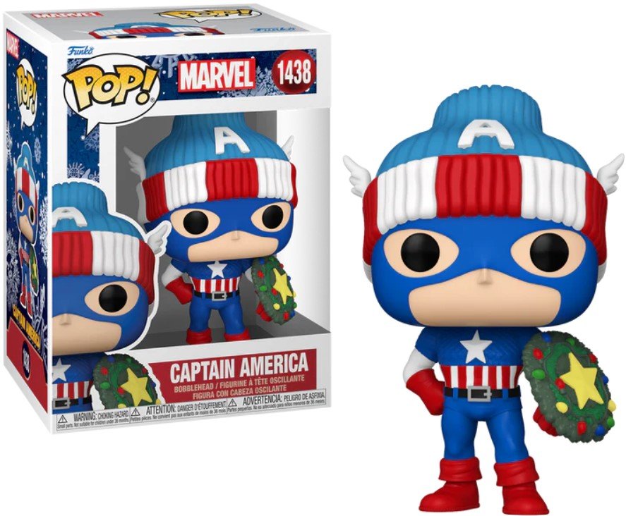 funko pop! holiday '24 marvel 1438 captain america