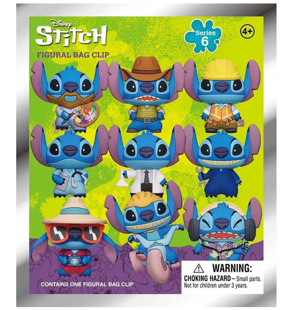 lilo & stitch figurka breloczek seria 6 w ciemno monogram