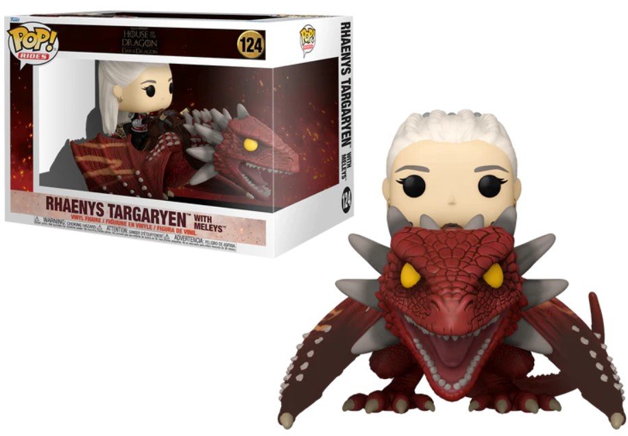 funko pop! house of the dragon ride dlx 124 rhaenys avec meleys