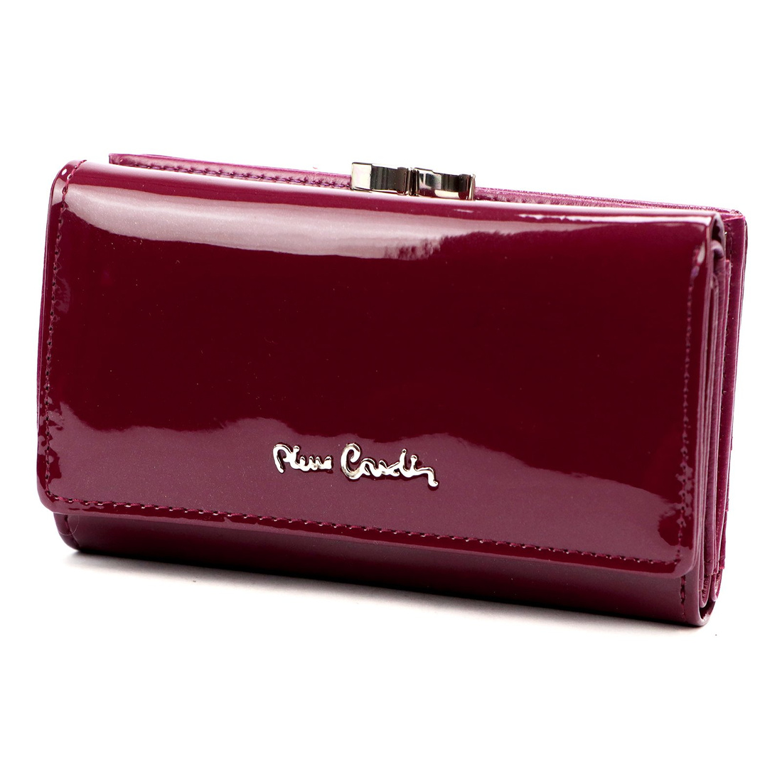 skóra naturalna + Damski portfel ze skóry ekologicznej Pierre Cardin 07 SHINY 108