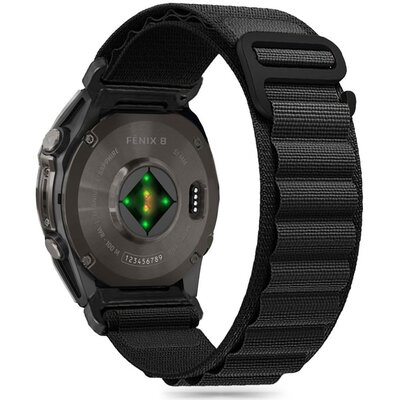 Pasek TECH-PROTECT Nylon Pro do Garmin Fenix 5/6/6 Pro/7/8/E (47 mm) Czarny