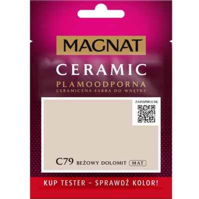 Farba ceramiczna MAGNAT Ceramic TESTER piaskowy opal C81 30 ml