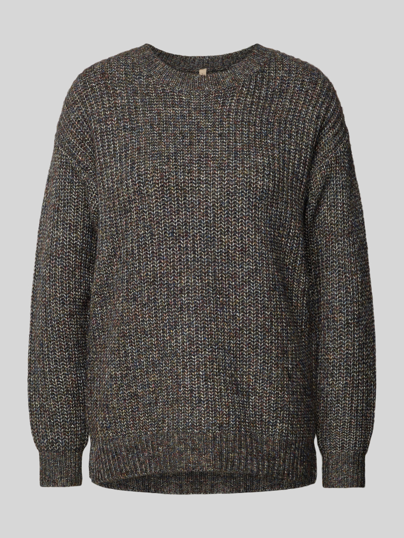Sweter z dzianiny z obniżonymi ramionami model ‘Ibea’