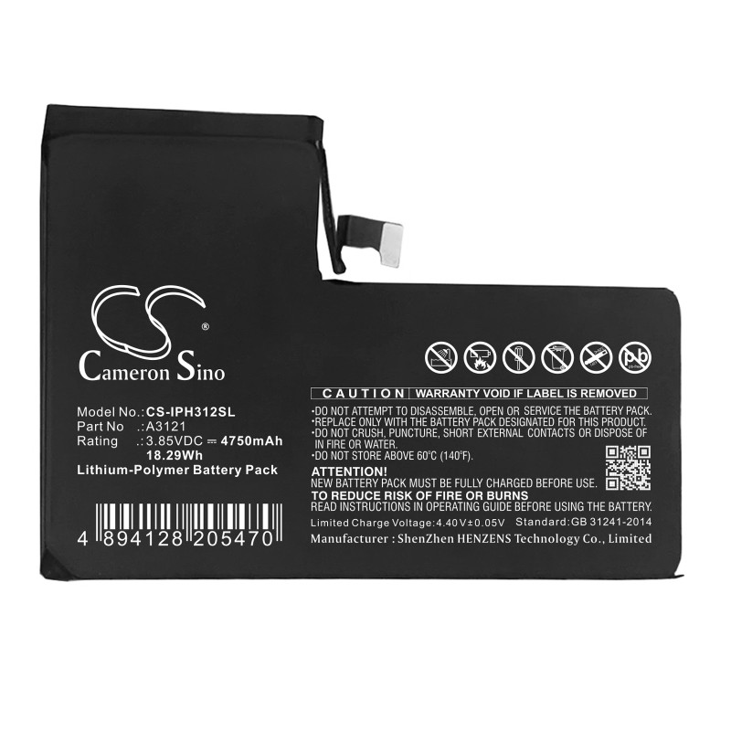 Apple iPhone 15 Pro Max / A3121 4750mAh 18.29Wh Li-Polymer 3.85V (Cameron Sino)