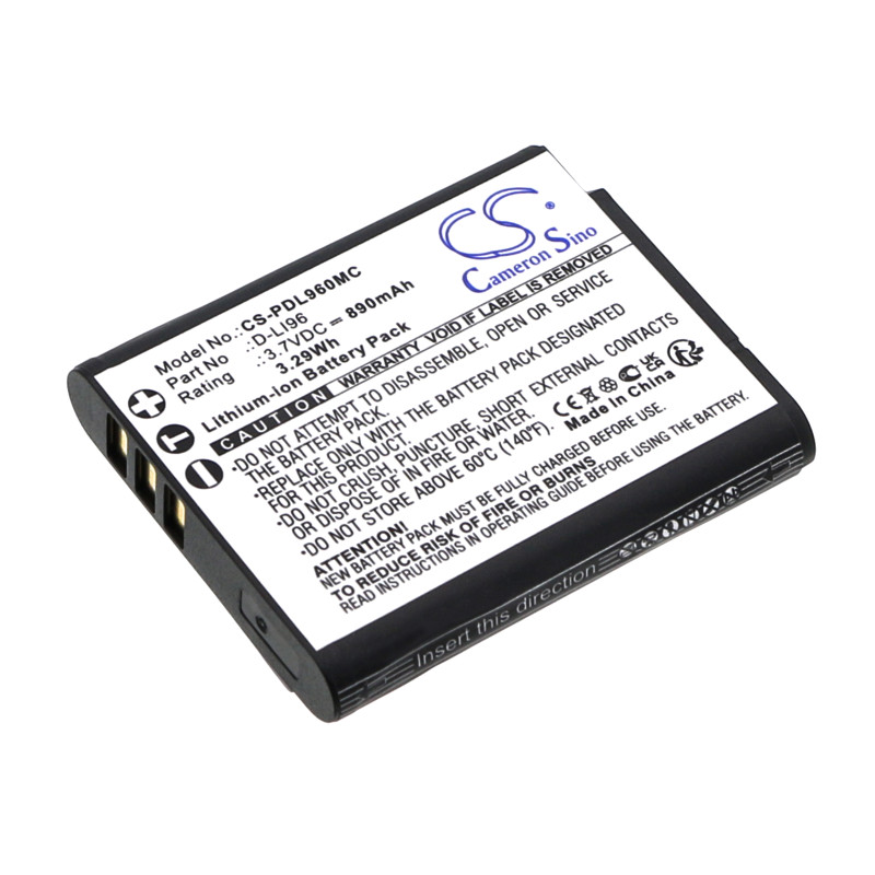 Pentax WG-1000 / D-LI96 890mAh 3.29Wh Li-Ion 3.7V (Cameron Sino)