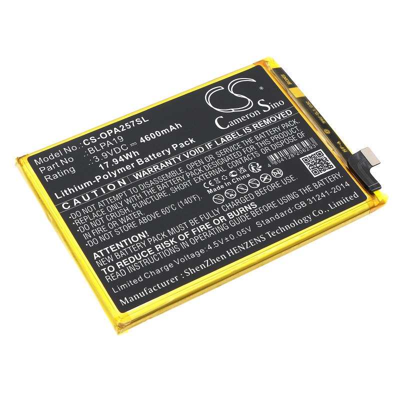OPPO CPH2577 / BLPA19 4600mAh 17.94Wh Li-Polymer 3.9V (Cameron Sino)