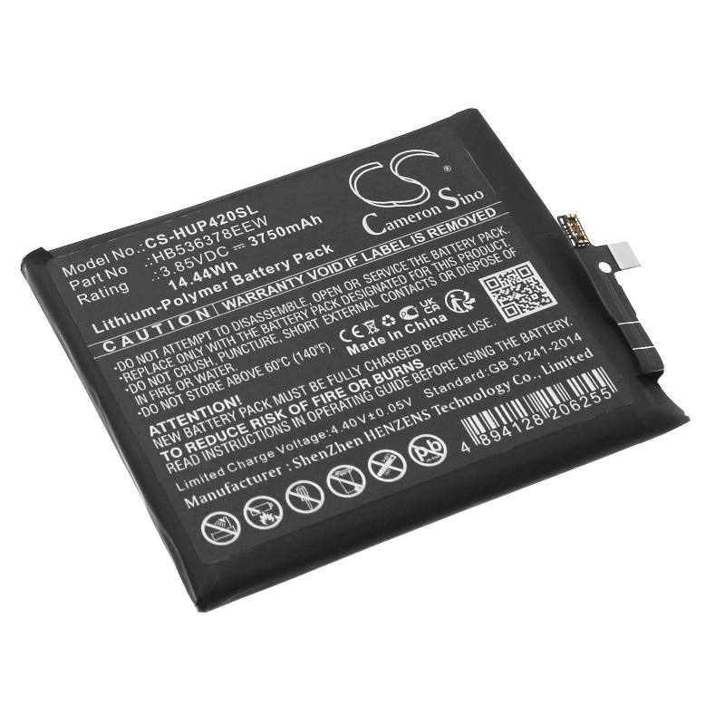 Huawei P40 Pro / HB536378EEW 3750mAh 14.44Wh Li-Polymer 3.85V (Cameron Sino)