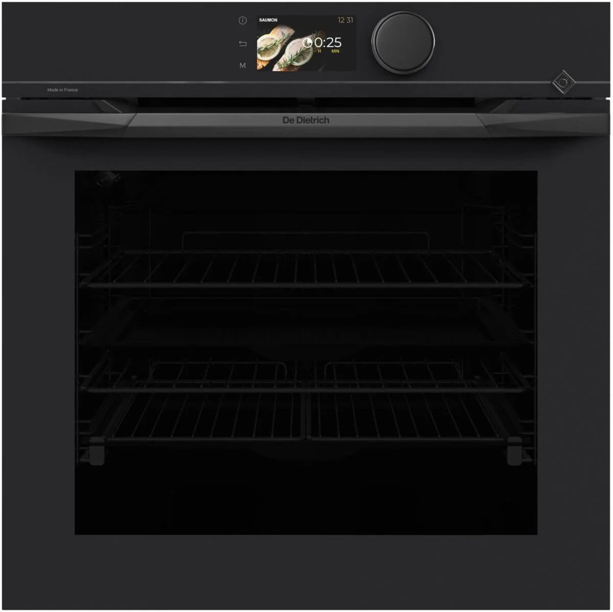 Piekarnik De Dietrich DOP4755MB pyroliza Ai Talent Sensor linia MAT BLACK