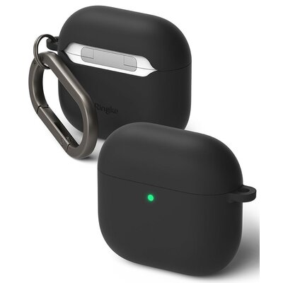Etui na słuchawki RINGKE Silicone do Apple Airpods 4 Czarny