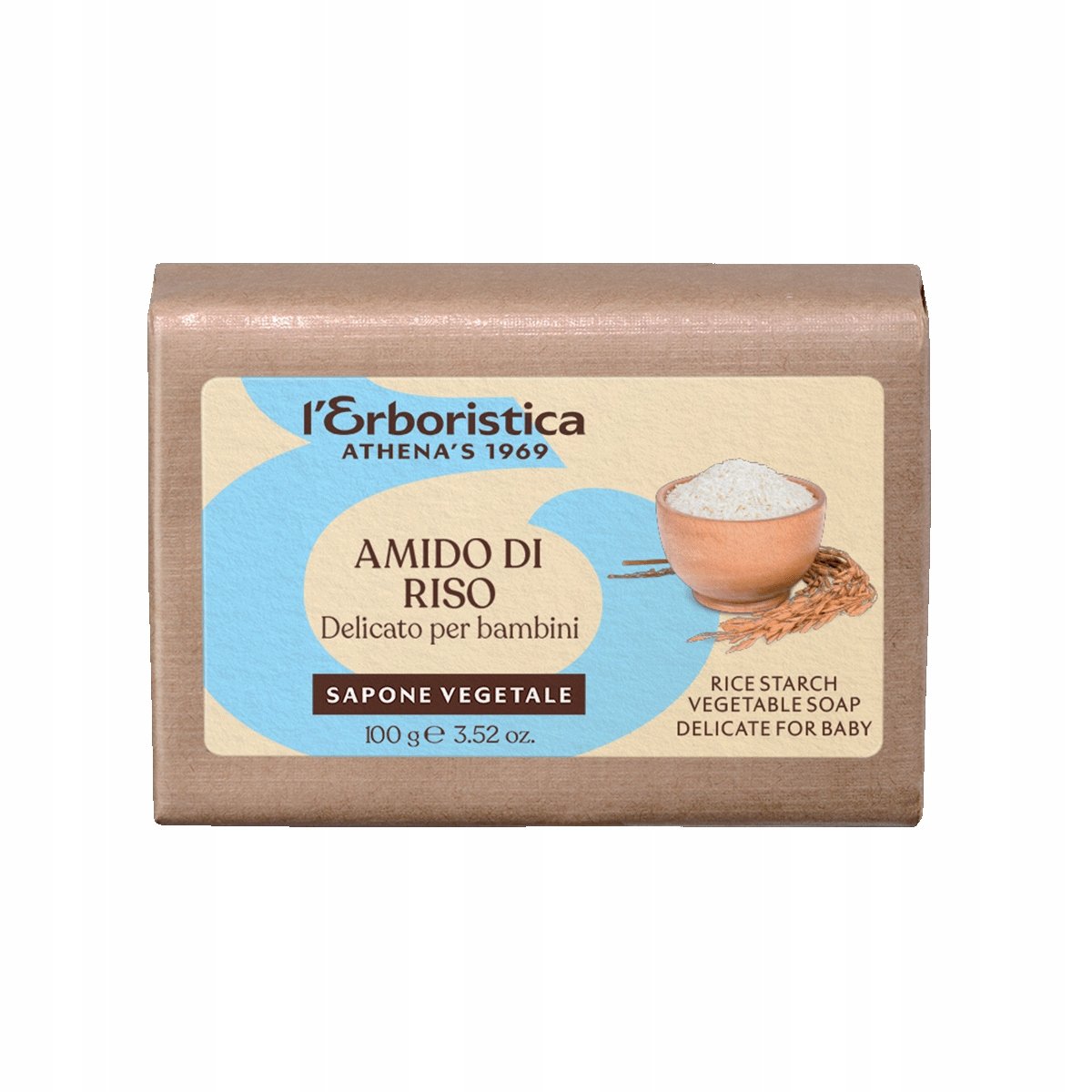 L'Erboristica di Athena's mydło roślinne z krochmalem ryżowym 100g