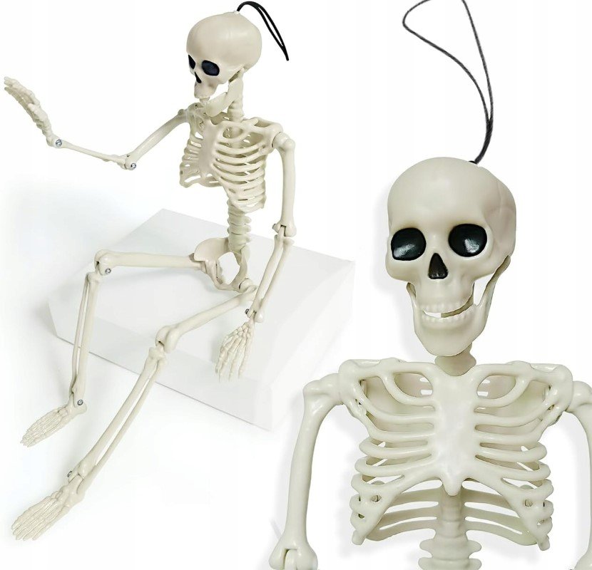 Szkielet Człowieka Sztuczny Kościotrup 40Cm Wiszący Dekoracja Na Halloween