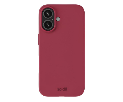 Holdit Silicone Case iPhone 16 Red Velvet