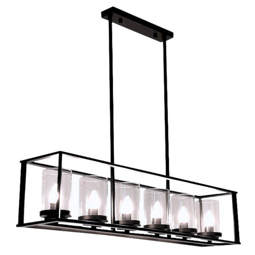 Wisząca lampa Retro ABIGALI-LWR-6XE27 Abigali świeczniki zwis czarna