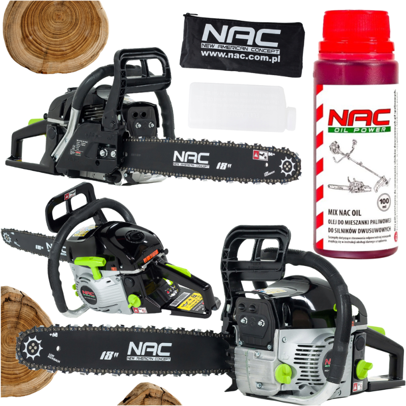 NAC CST52-45-01AC + Olej do mieszanki paliwowej NAC 0,1L