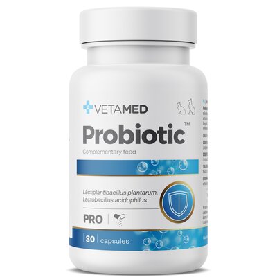 Suplement dla psa i kota VETAMED Probiotic (30 kapsułek)