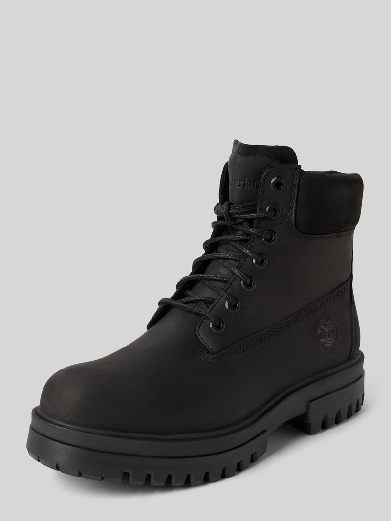 Buty sznurowane ze skóry z detalem z logo model ‘ARBOR’