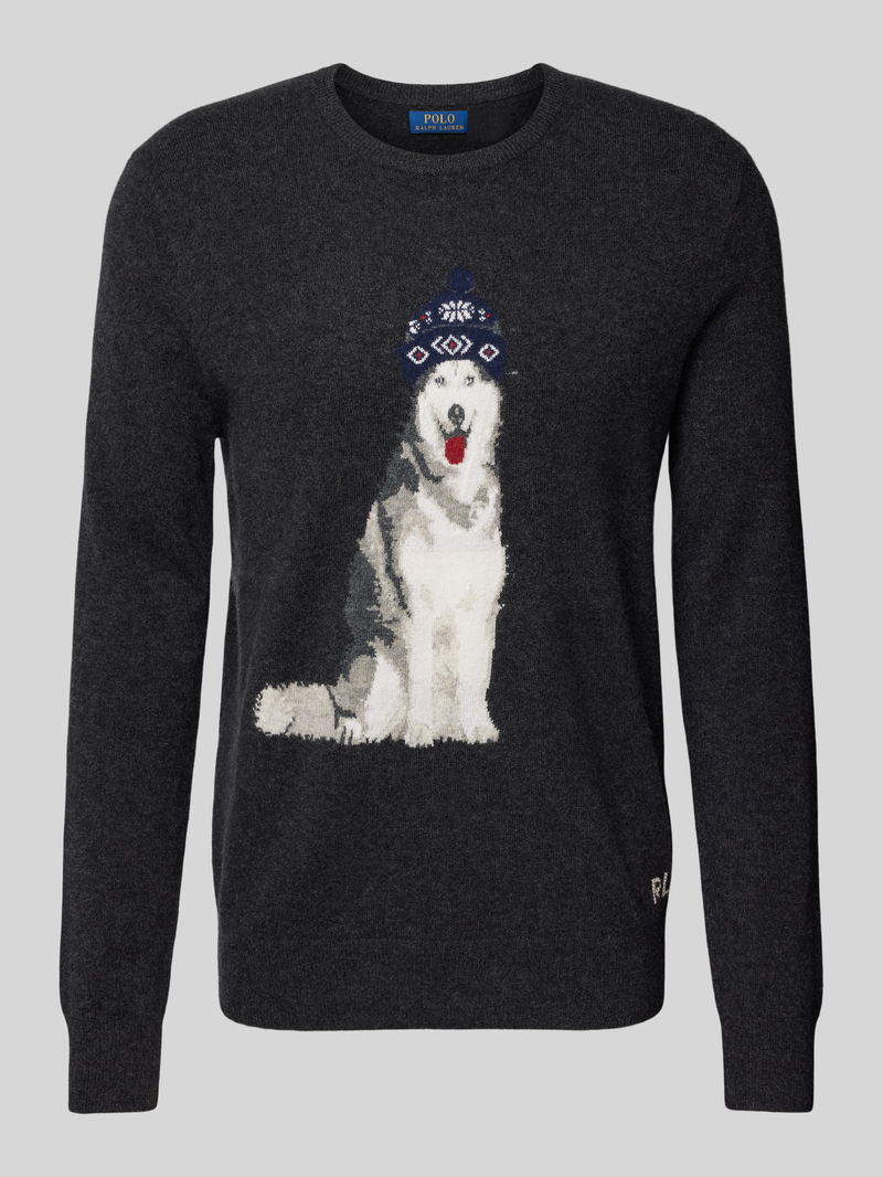Sweter z dzianiny z kaszmiru