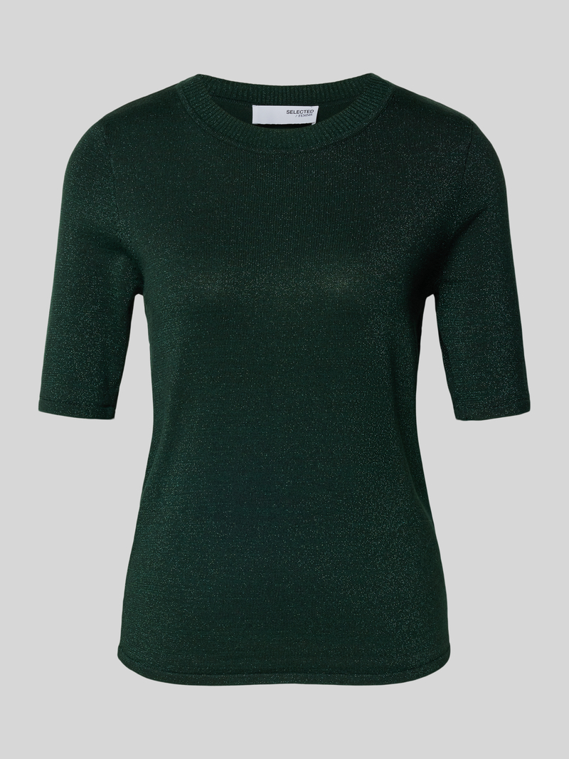 Sweter z dzianiny z rękawem o dł. 1/2 model ‘LURA’