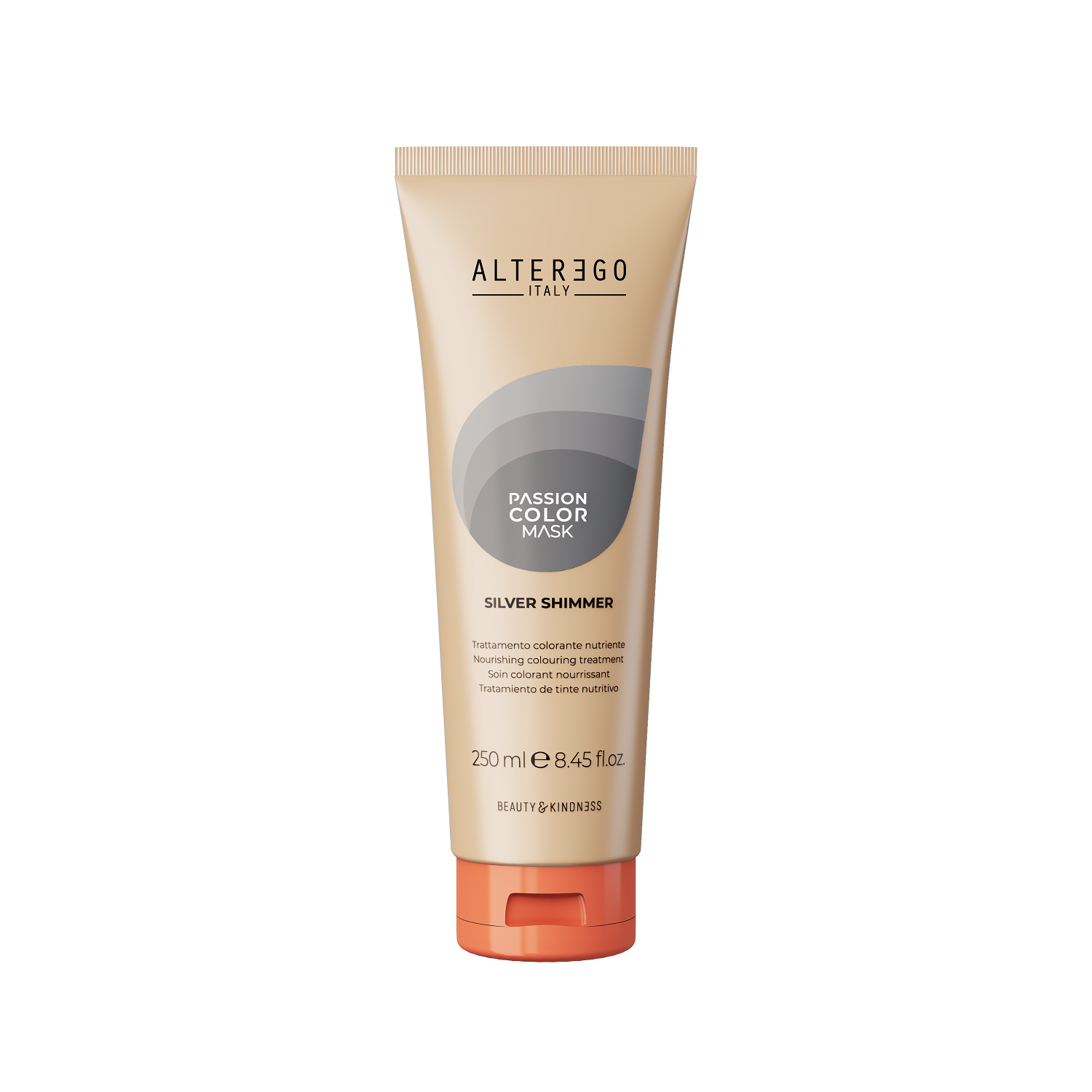 Alter Ego Passion Color Mask, maska koloryzująca z olejkiem, silver shimmer, 250ml