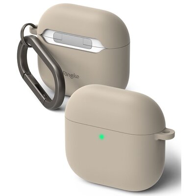 Etui na słuchawki RINGKE Silicone do Apple Airpods 4 Beżowy