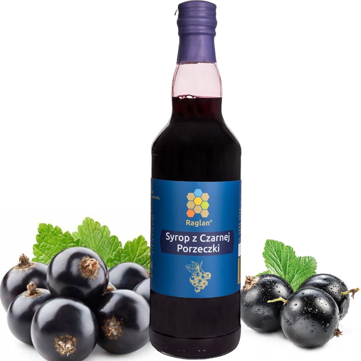 Syrop z Czarnej Porzeczki 500ml Polski Produkt RAGLAN