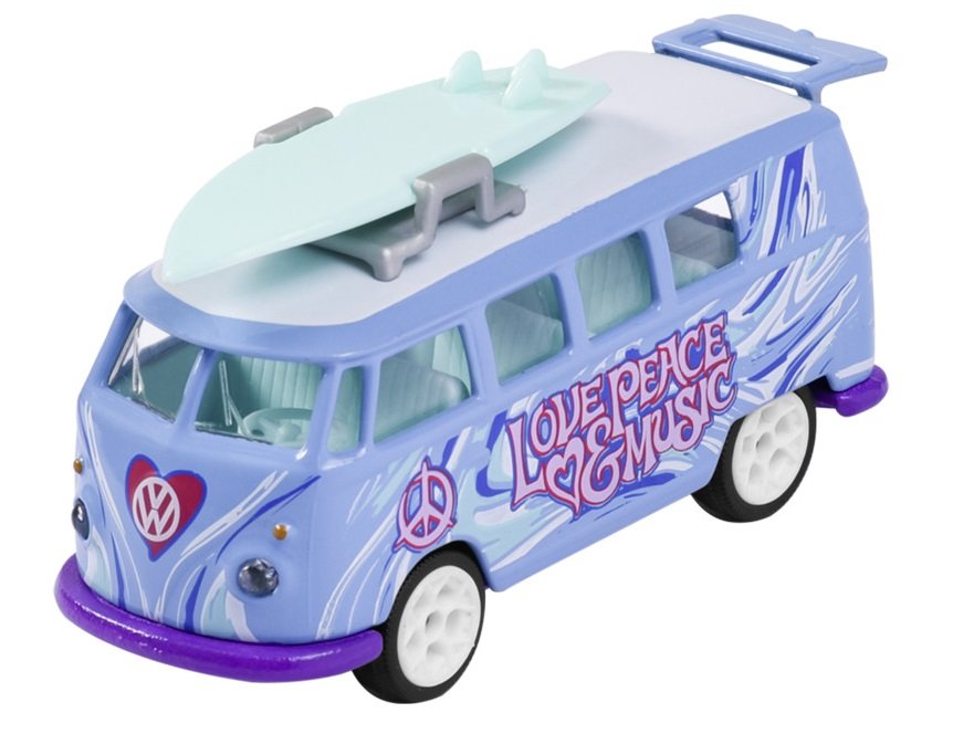 MAJORETTE VOLKSWAGEN DELUXE VOLKSWAGEN TRANSPORTER T1 NIEBIESKI 1:64 212055005