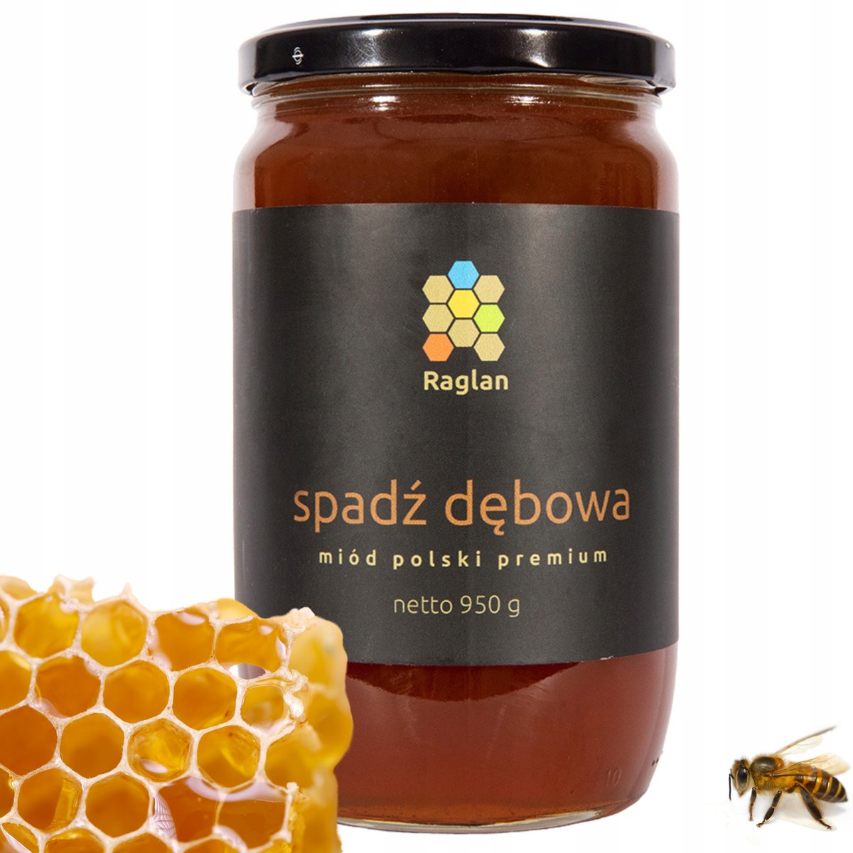 Spadź Dębowa 950g zbiór 2024 Raglan z Polskiej Pasieki