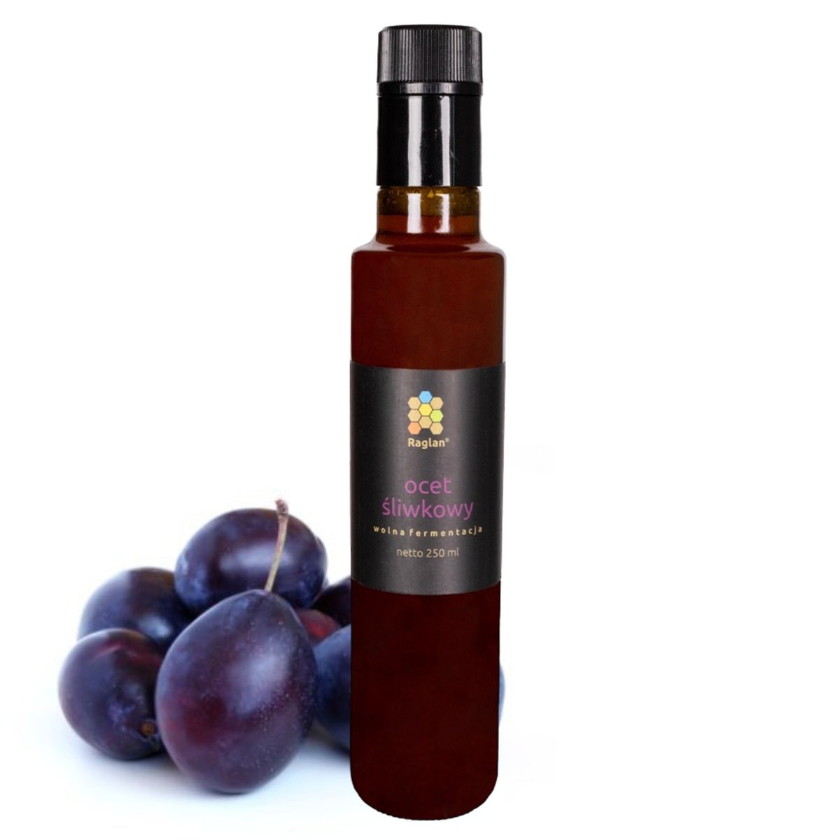 Ocet Śliwkowy 250 ml Naturalny Niefiltrowany Polski Producent RAGLAN