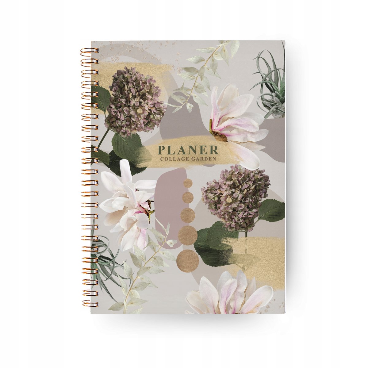 Planer A5 TYGODNIOWY Pionowy Collage Garden
