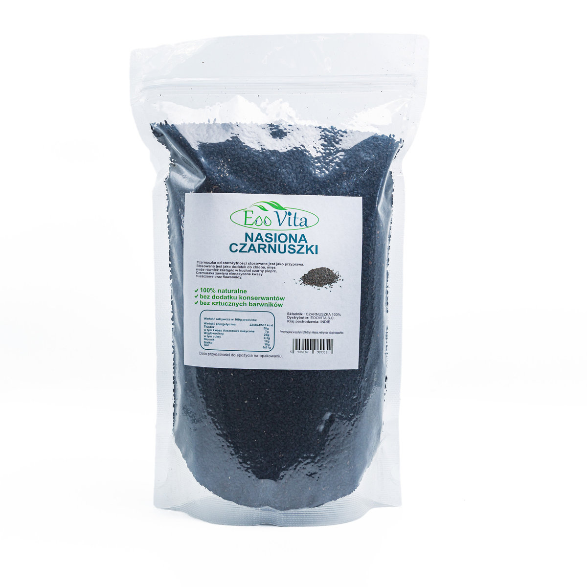 Czarnuszka nasiona ziarno 500g