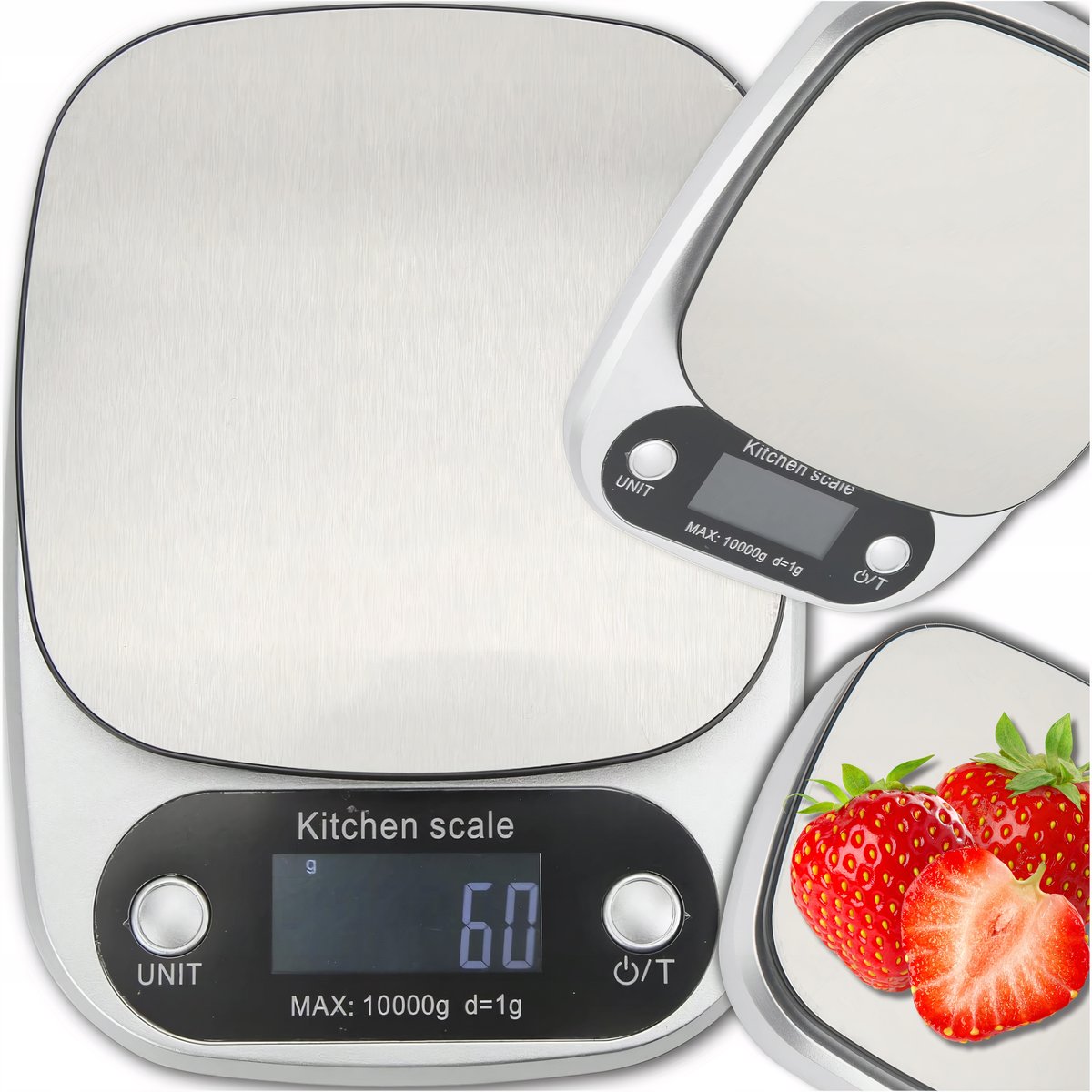 PRECYZYJNA WAGA KUCHENNA 5000g I 0,1g WYŚWIETLACZ LCD JUBILERSKA
