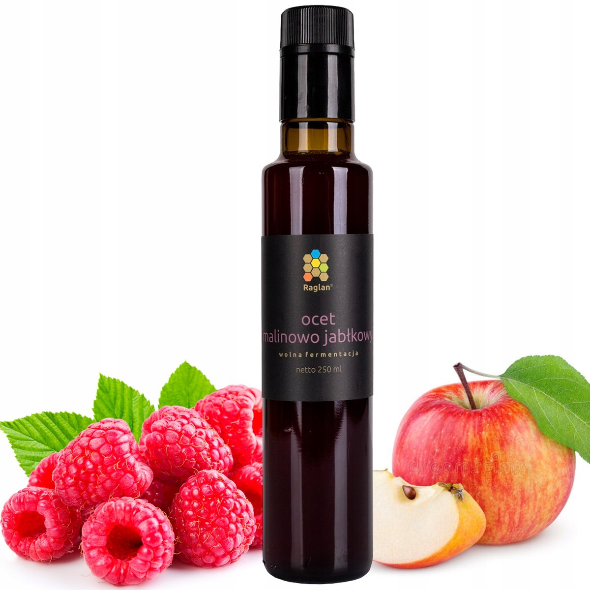 Ocet Malinowo-Jabłkowy 250ml Niefiltrowany Polski Producent RAGLAN