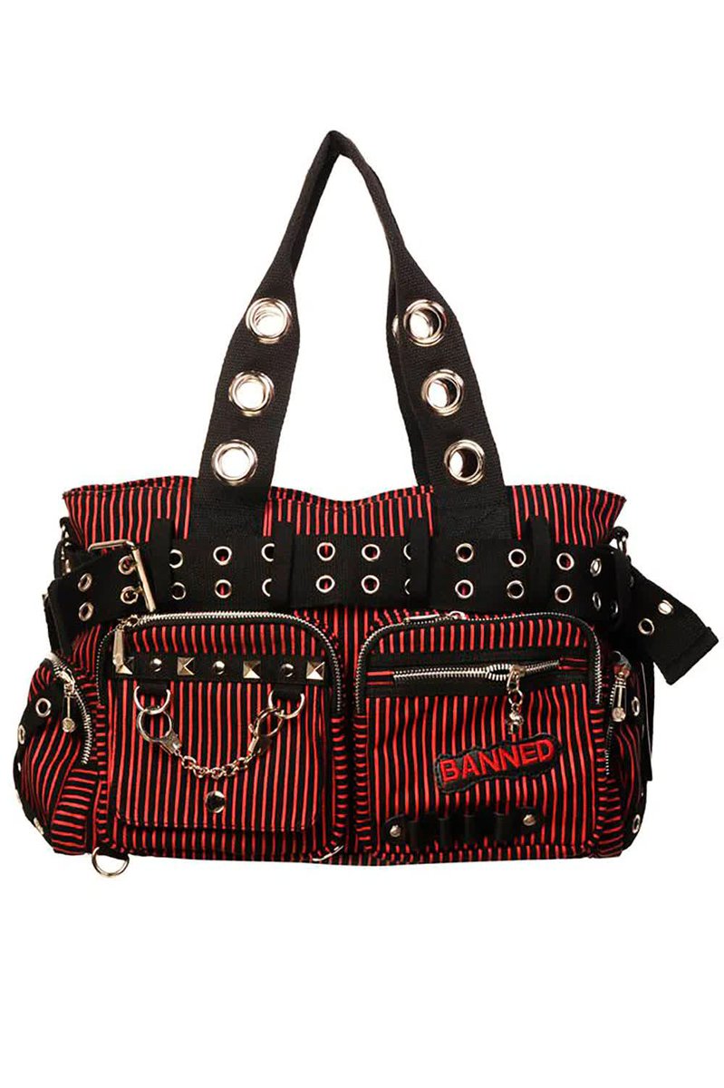 torba na ramię BANNED - SWEET REVENGE blk/red