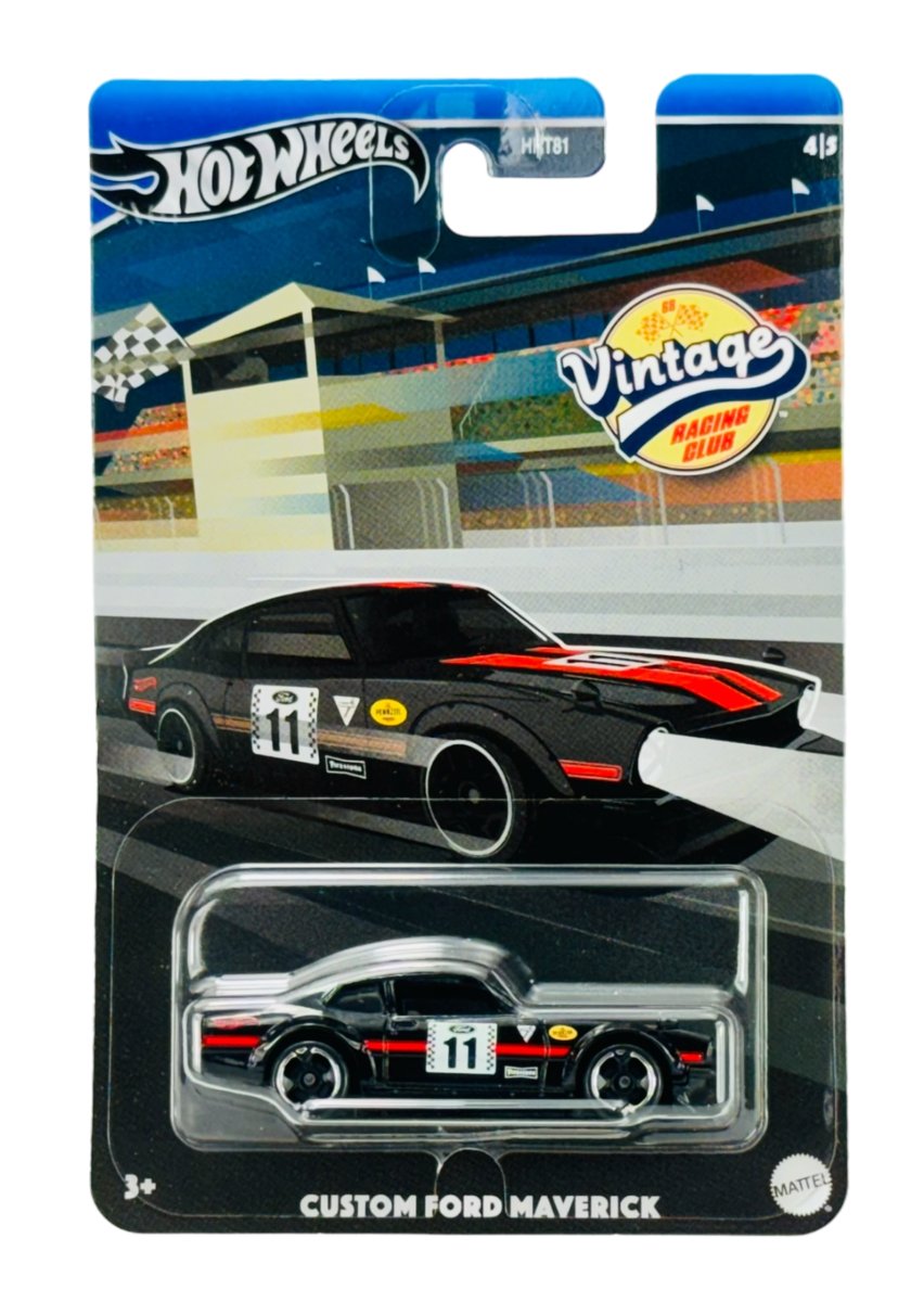 HOT WHEELS CUSTOM FORD MAVERICK VINTAGE RACING CLUB 4/5 HRV09