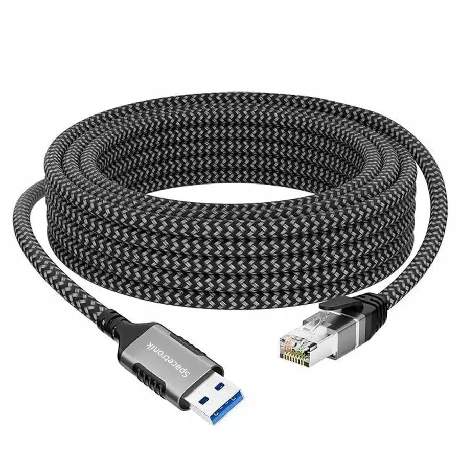 KARTA SIECIOWA USB GIGABIT ADAPTER ETHERNET USB-A 3.0 DO RJ45 KABEL 10M