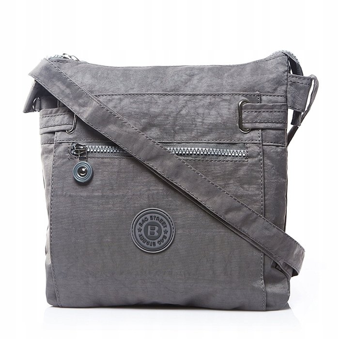 Ally Lekka Mała Torebka Listonoszka Damska do Pracy Szara Bag Street