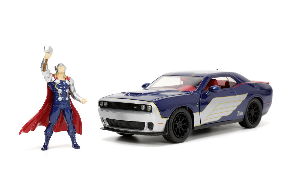 JADA 2015 DODGE CHALLENGER SRT HELLCAT + FIGURKA THOR 1:24 253225032
