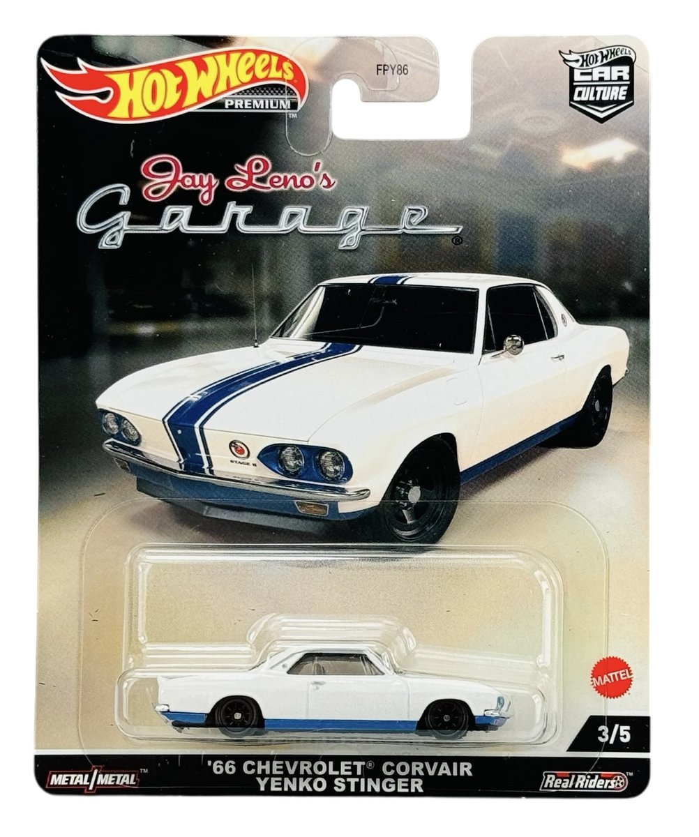 HOT WHEELS '66 CHEVROLET CORVAIR YENKO STINGER JAY LENO'S GARAGE 3/5 HCJ84