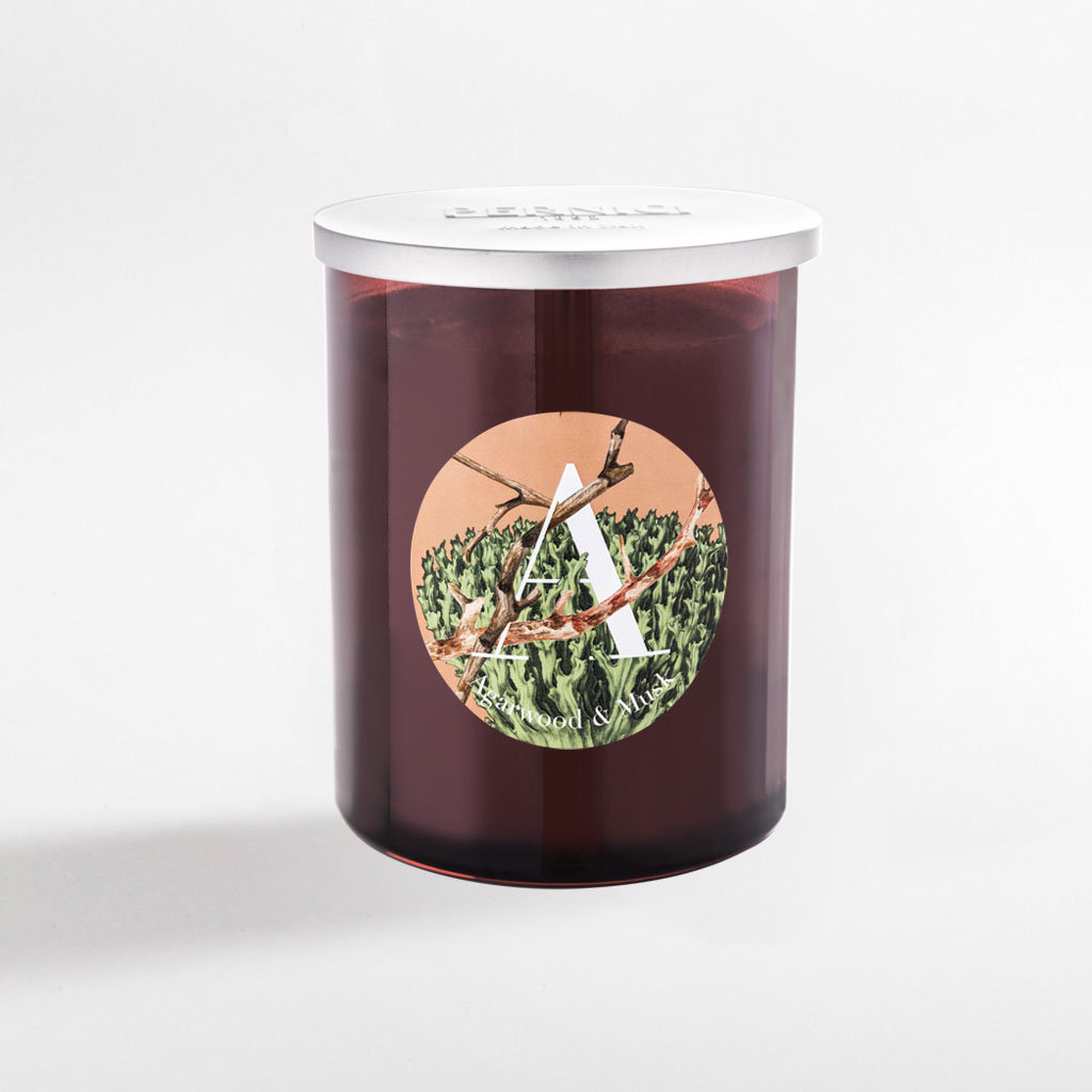 Świeca zapachowa Agarwood & Musk - Drzewo agarowe i piżmo 900 gr