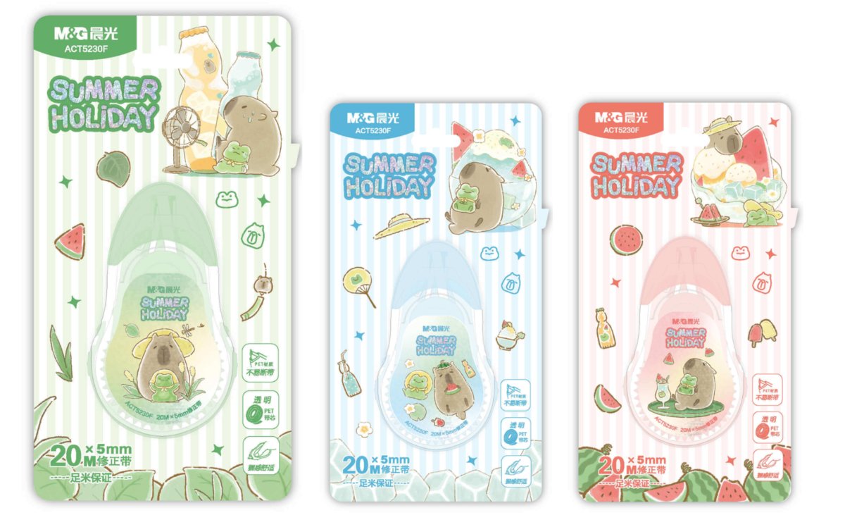 Korektor w taśmie Kapibara i Żaba 20mx5mm M&G