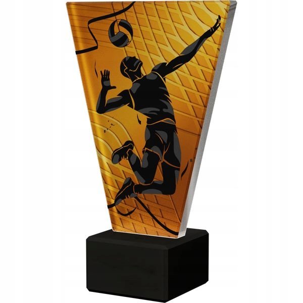 Puchar / Statuetka szklana premium, PIŁKA RĘCZNA, HANDBALL + grawer GRATIS
