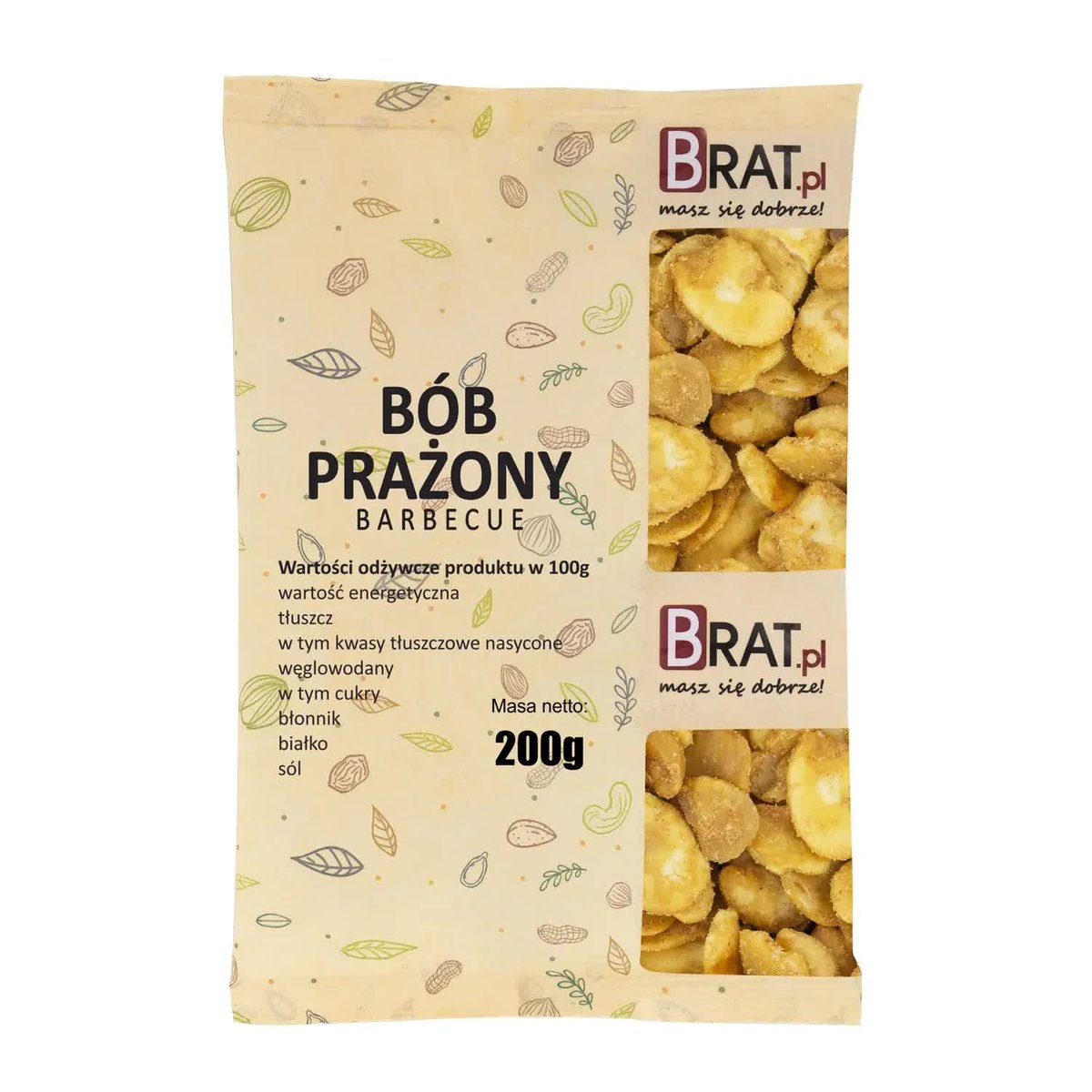 Bób PRAŻONY Barbecue 200g Wysoka JAKOŚĆ Produkt NATURALNY
