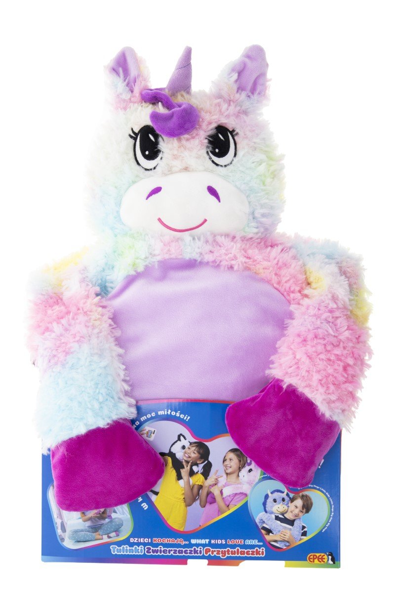 Little Big Hugs - plusz relaksujący  60 cm - Tęczowy Jednorożec (NEW)