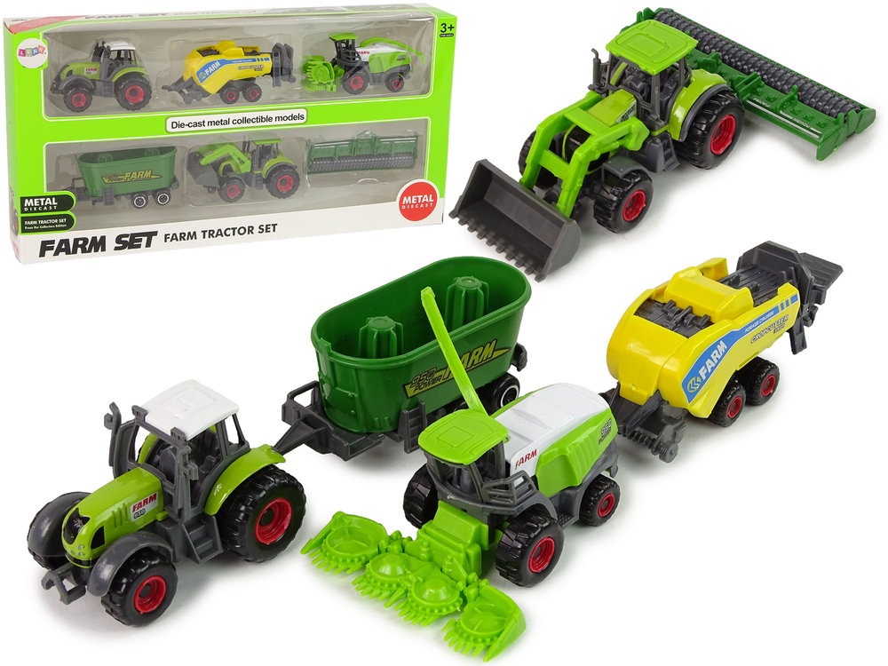 ZESTAW POJAZDÓW ROLNICZYCH TRAKTOR KOMBAJN  6ELE