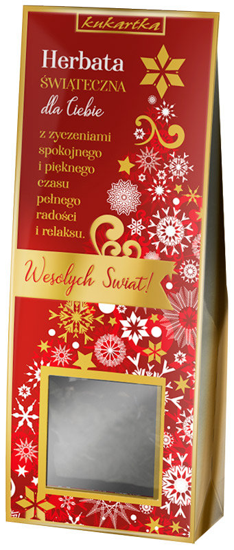 Herbata owocowa świąteczna, SG-385, Wesołych świąt, Kukartka, 50g