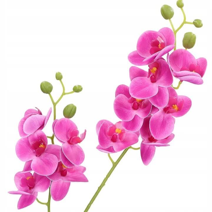 Sztuczny storczyk kwiat gałązka ozdobna 75 cm