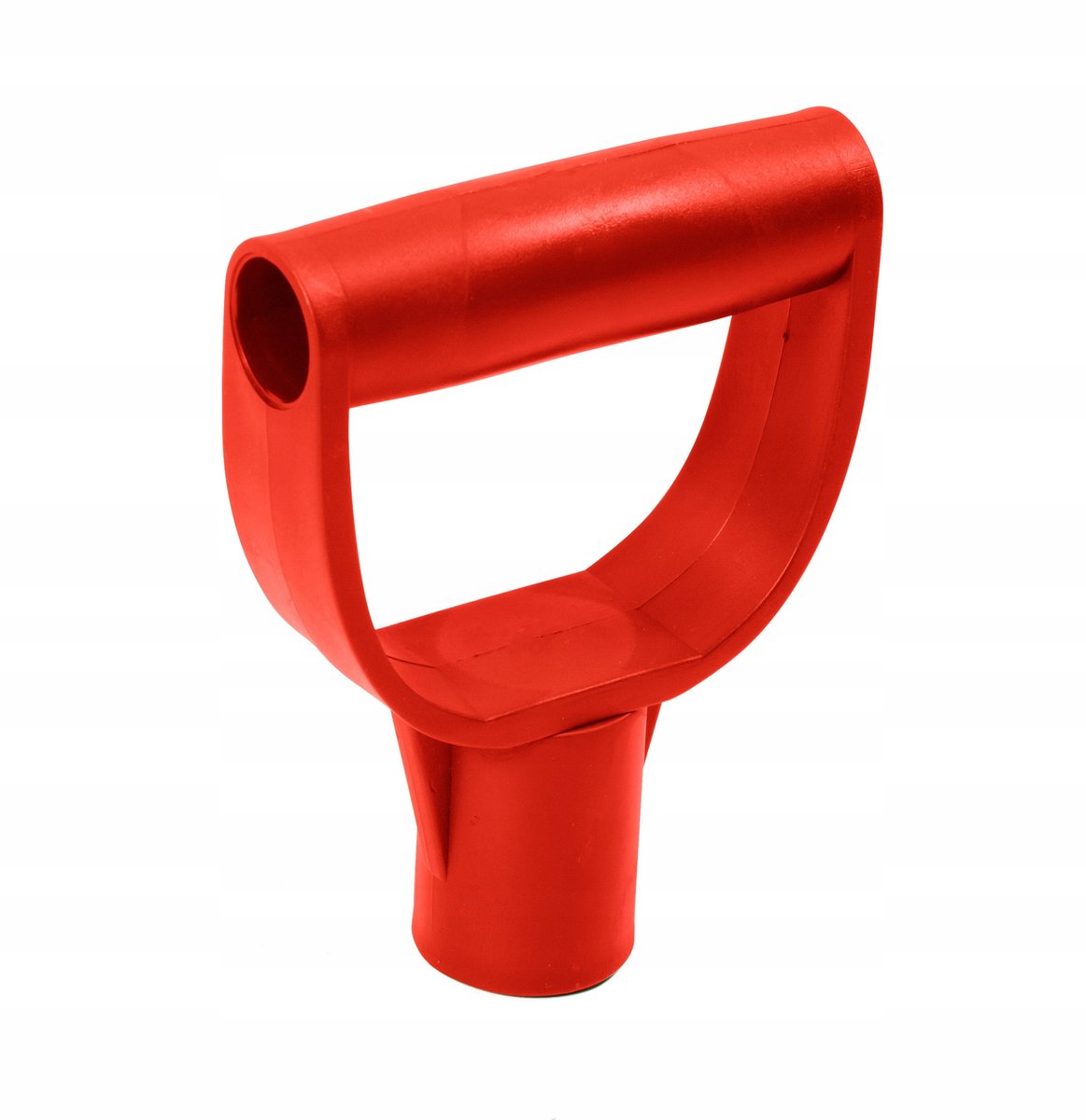 MOCNY UCHWYT DO TRZONKA ŁOPATY SZPADLA ŚREDNICA FI 30 MM CZERWONA RĄCZKA