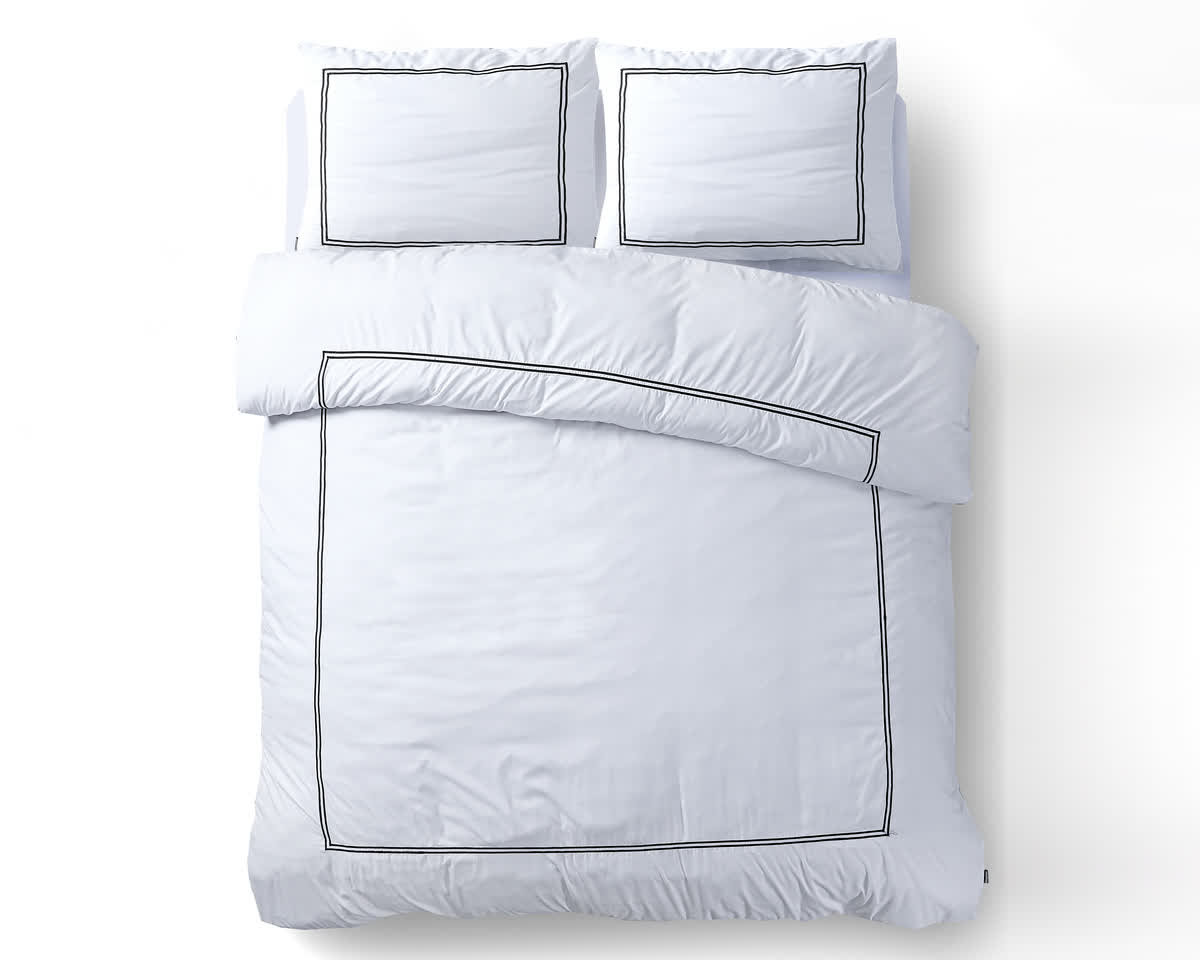 240x200/220 BRATA biały mikroperkal kpl pościeli