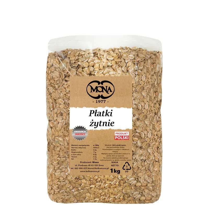 Płatki żytnie 1kg MONA