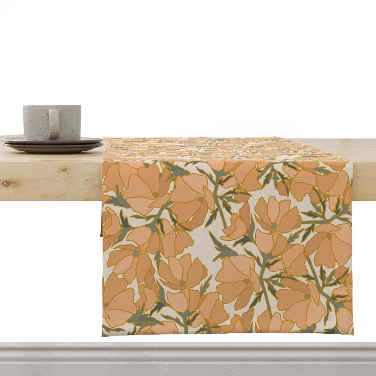 Bieżnik FLORAL wzór F36 maczki kalifornijskie 40 x 300 cm